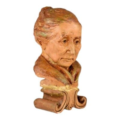 18th Century Terracotta Head Sculpture, Signed Bernardi - Image 5