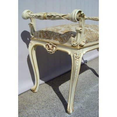 19th Century Venetian Baroque Stool, Two Piece. - Image 2
