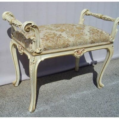 19th Century Venetian Baroque Stool, Two Piece. - Image 3