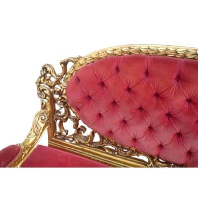 Antique French Baroque Sofa, Cirica 1800. - Image 3