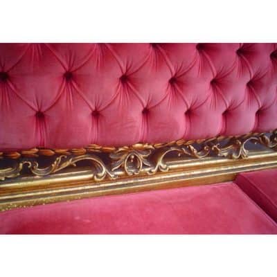 Antique French Baroque Sofa, Cirica 1800. - Image 4