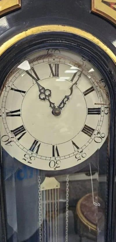 19th Century French Baulle Floor Clock With Drawers - Image 10