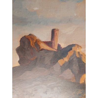19th Century German Oil on Canvas, Signed. - Image 5