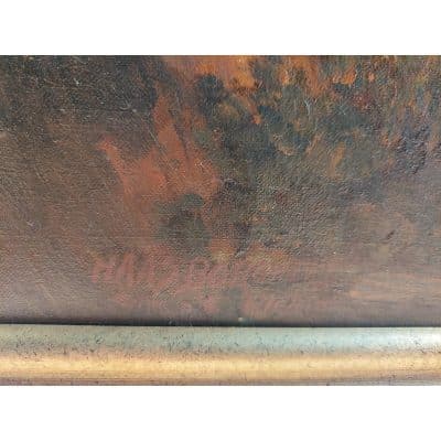 19th Century German Oil on Canvas, Signed. - Image 2