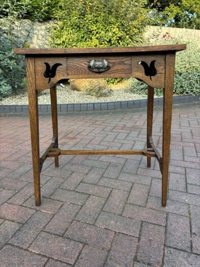 Arts & Crafts Oak Consol Table