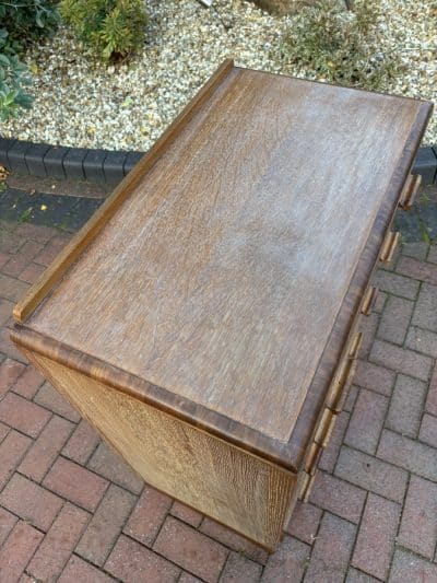 Heals Style Limed Oak Chest of Drawers - Image 6