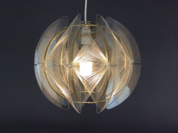 Pair of Paul Secon for Sompex Pendant Shades Mid Century 1960's - Image 6
