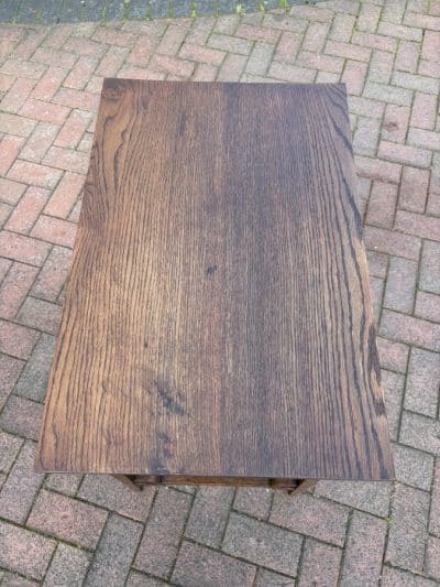 Arts & Crafts Oak Consol Table - Image 5