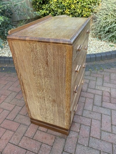 Heals Style Limed Oak Chest of Drawers - Image 7