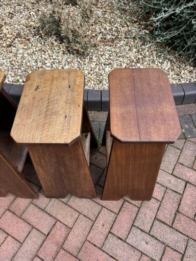 Early 20th Century Set of Four Country Stools - Image 5