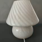 Mid Century Italian Glass Table Lamp glass Antique Glassware