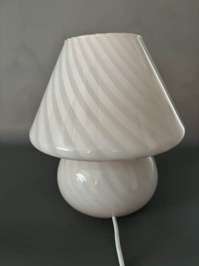 Mid Century Italian Glass Table Lamp