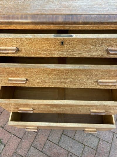 Heals Style Limed Oak Chest of Drawers - Image 4
