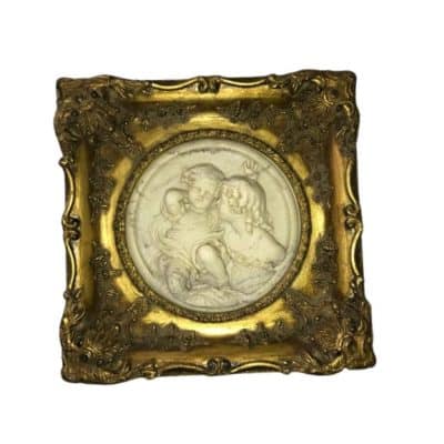 Antique English Stone Plaque, EW Wyon June 1848.