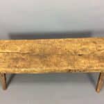 Large 19th Century Welsh Oak Pig Bench bench Antique Benches