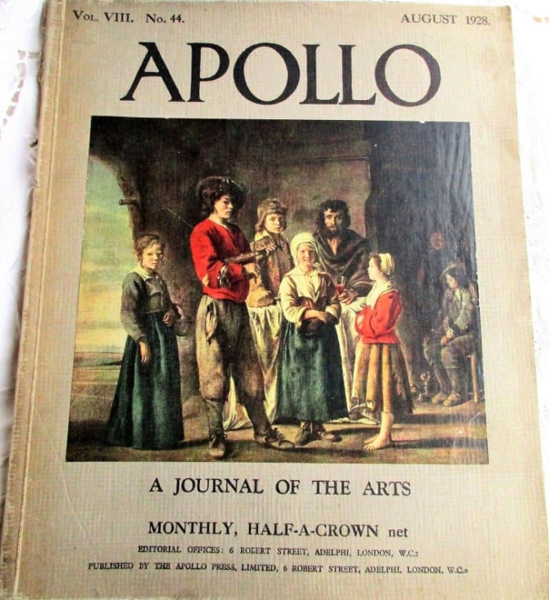 Apollo ~ Vol. VIII ~ No. 44 ~ August 1928 Antiques Journals Apollo August 1928