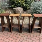 Early 20th Century Set of Four Country Stools antique stool Antique Furniture