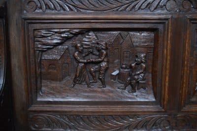Victorian Oak Monk Bench SAI3505 - Image 3
