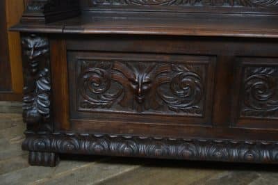 Victorian Oak Monk Bench SAI3505 - Image 5