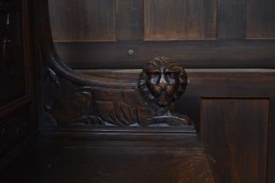 Victorian Oak Monk Bench SAI3505 - Image 10