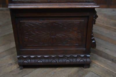 Victorian Oak Monk Bench SAI3505 - Image 11