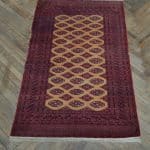 Burgundy And Gold Vintage Woollen Rug SAI2925 Antique Rugs