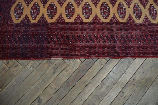 Burgundy And Gold Vintage Woollen Rug SAI2925 - Image 8