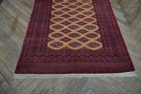 Burgundy And Gold Vintage Woollen Rug SAI2925 - Image 7