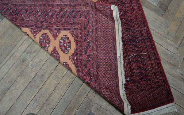 Burgundy And Gold Vintage Woollen Rug SAI2925 - Image 6