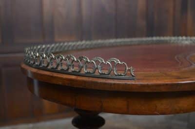 Victorian Burr Walnut Kidney Shaped Table SAI3229 - Image 12