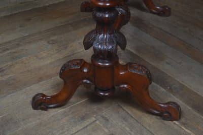 Victorian Burr Walnut Kidney Shaped Table SAI3229 - Image 8