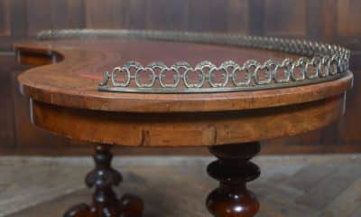 Victorian Burr Walnut Kidney Shaped Table SAI3229 - Image 2