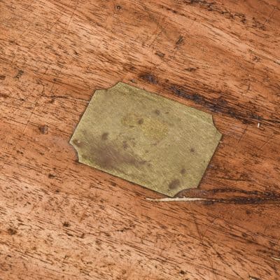 Large Solid Camphor Wood Brass Bound Campaign Trunk - Image 4