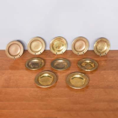 Set of 10 Brass Dishes
