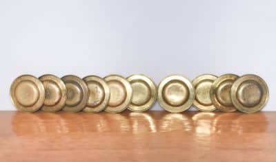 Set of 10 Brass Dishes - Image 11