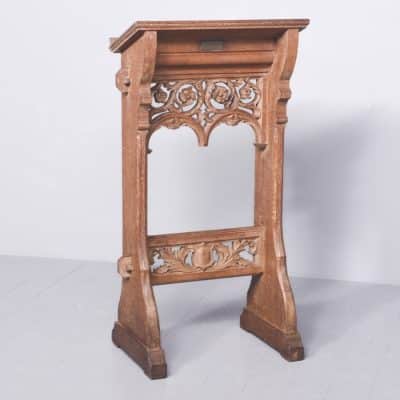 Carved Oak Lectern - Image 8
