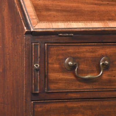 Fine George III Inlaid Mahogany Bureau Bookcase in Excellent Condition - Image 9