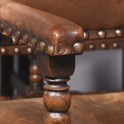 Set of 8 Titchmarsh & Goodwin Cromwellian Style Dining Chairs - Image 3