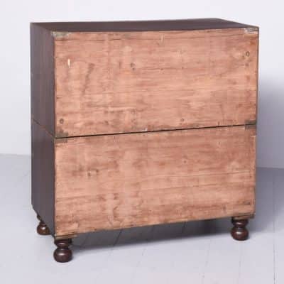 William IV 2-Part Mahogany Secretaire Chest - Image 2
