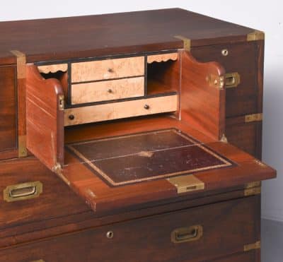 William IV 2-Part Mahogany Secretaire Chest - Image 12