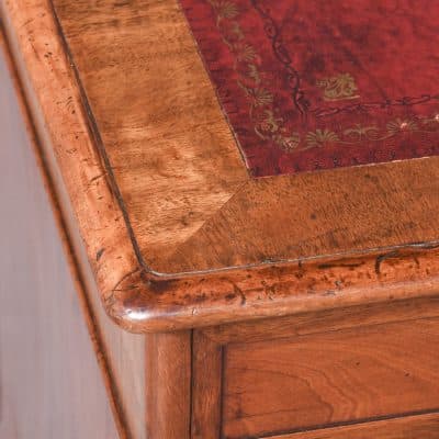 Quality Mahogany Smaller Sized Victorian Partners Desk - Image 2