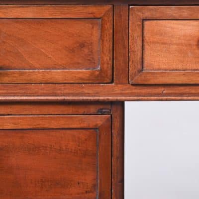Quality Mahogany Smaller Sized Victorian Partners Desk - Image 4