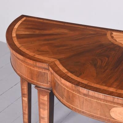 Shaped George III Inlaid Console Table - Image 5