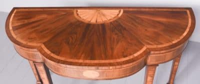 Shaped George III Inlaid Console Table - Image 6