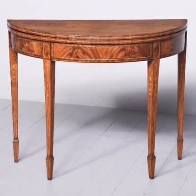 Scottish George III Inlaid Tea Table