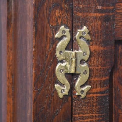 Neat Sized Solid Oak Jacobean Style Dresser - Image 2
