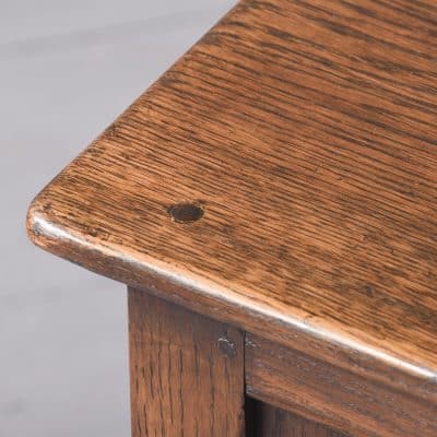 Solid Oak Jacobean-Style Neat-Sized Oak Cupboard - Image 5
