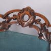 Rare Pair of Folding Victorian Gothic Influenced Carved Walnut Drawing Room Chairs - Image 5