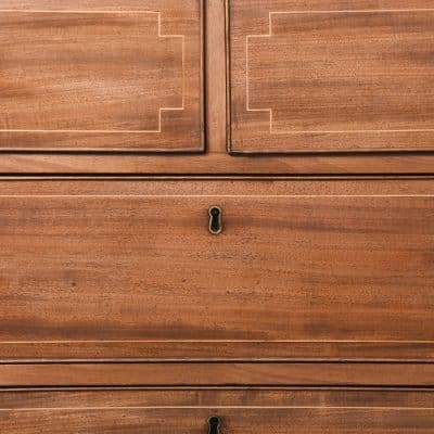 George III Scottish Inlaid Mahogany Chest of Drawers. - Image 6
