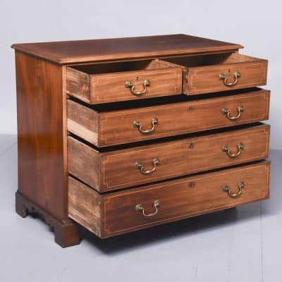 George III Scottish Inlaid Mahogany Chest of Drawers. - Image 8
